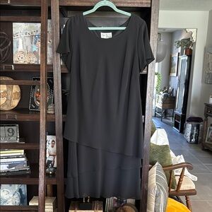 Elegant Black Layered Dress